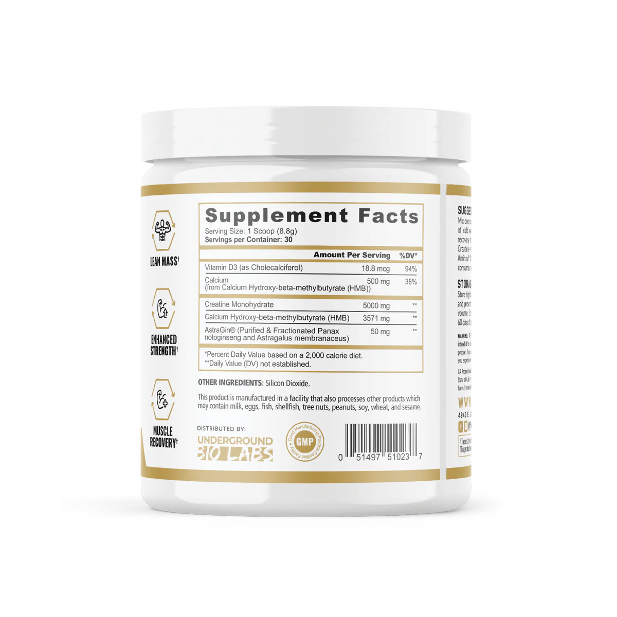 Creatine + HMB 30srv | Panda Supplements – Nutrition Faktory