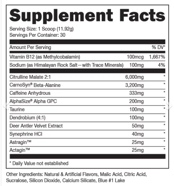 Woke AF Pre-Workout 30 Servings | Bucked Up Nutrition Faktory Woke AF Pre-Workout 30 Servings | Bucked Up Nutrition Faktory