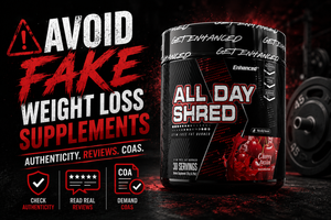 Close-up of a sealed supplement bottle showing a lot number and QR code next to a printed Certificate of Analysis (COA).