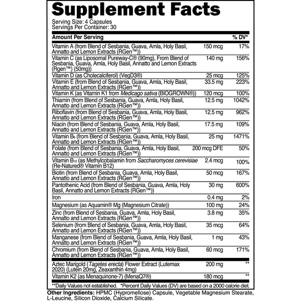 Transparent Labs Multi Vitamin 120caps