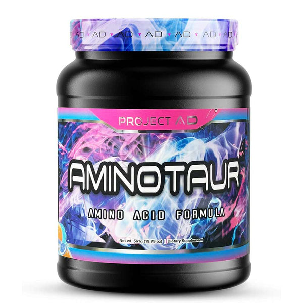 Project AD Aminotaur. Amino acid formula. Dietary Supplement. In Orange Freeze Flavor