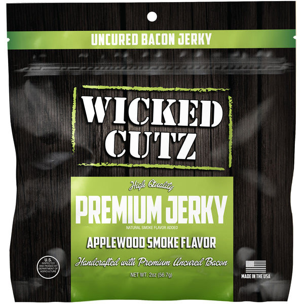 Wicked Cutz Bacon Jerky 8pk