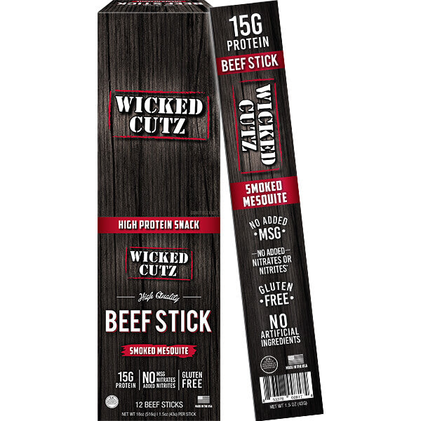 Wicked Cutz Beef Sticks 12ct