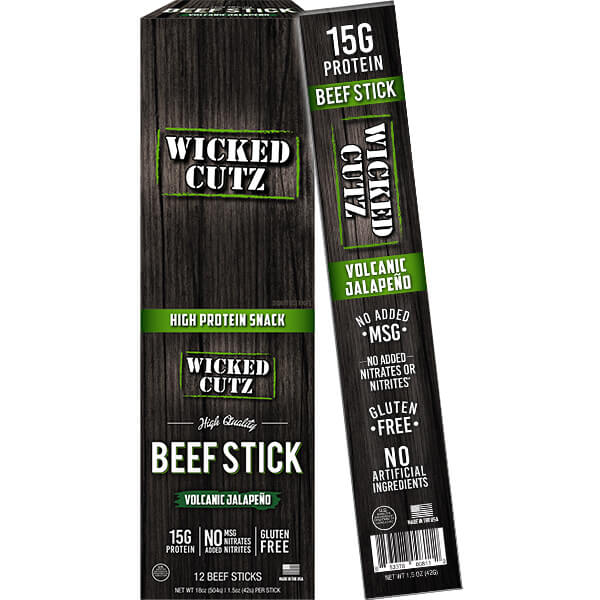Wicked Cutz Beef Sticks 12ct