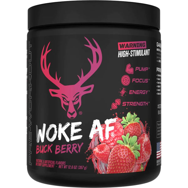 woke af blood raz flavor Woke AF Pre-Workout 30 Servings
