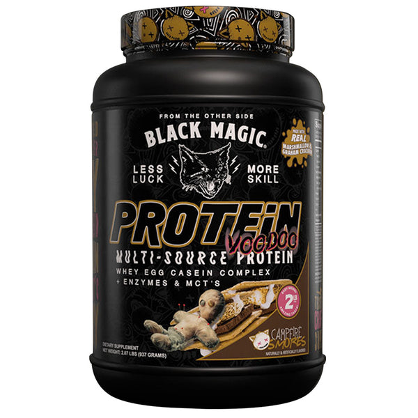 Black Magic Multi-Source Protein - Whey, Egg, and Casein Complex with  Enzymes & MCT Powder - Pre Workout and Post Workout - Fruit Whirls Protein  Powder - 24g Protein - 2 LB