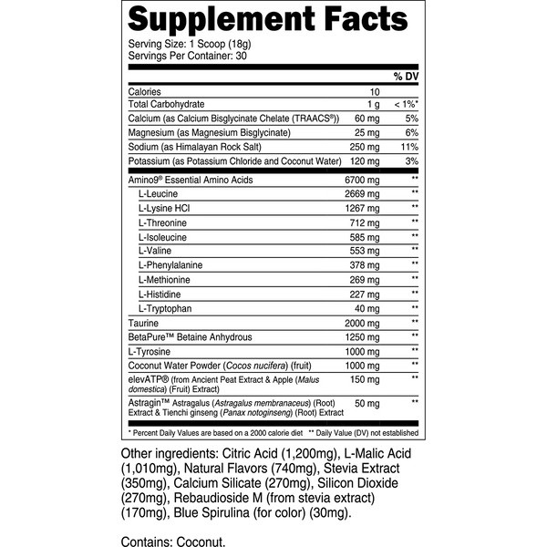 Transparent Labs Intra 30srv - Nutrition Faktory 