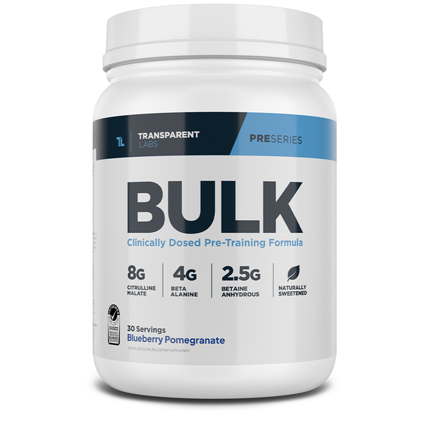 Blueberry Pomegranate Bulk Pre-workout Supplement 30 srv, Transparent Labs, Pre Series