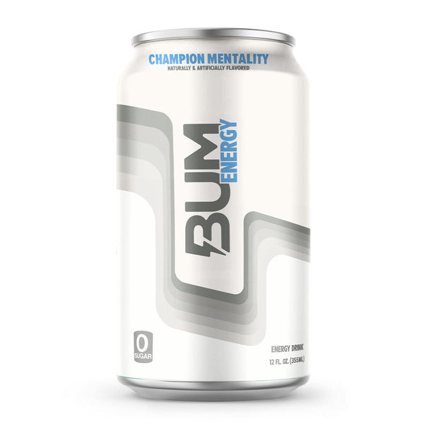 Raw Bum Energy 12ct Energy drink with Zero Sugar, Naturally and artificially flavored. In Champion Mentality Flavor