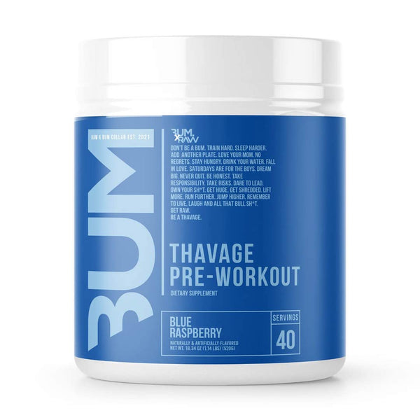 Raw CBUM Thavage Blue Raspberry 40srv. Thavage Pre-workout