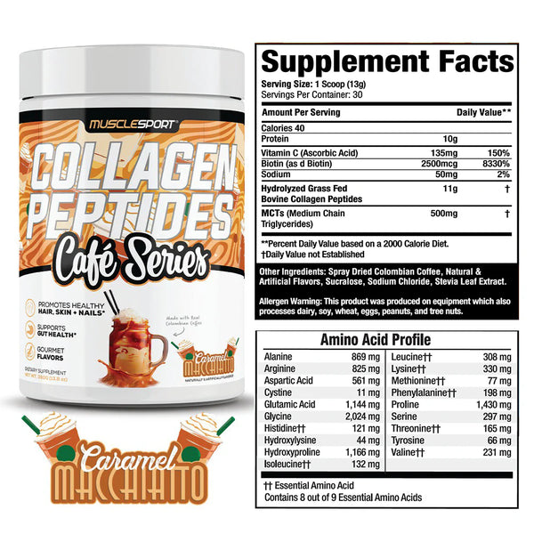 MuscleSport Collagen Peptides 30srv