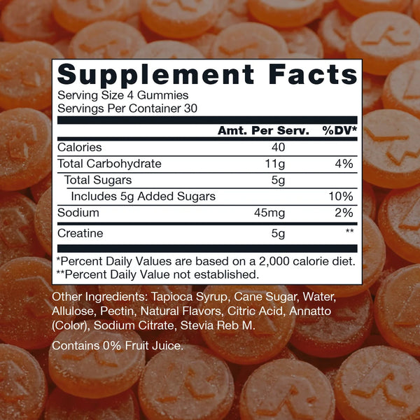 Raw Creatine Gummies 120ct