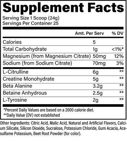 Raw Essential Perfomance Pre-Workout 25srv