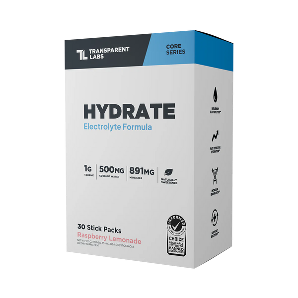 Transparent Labs Hydrate Stick Packs 30ct