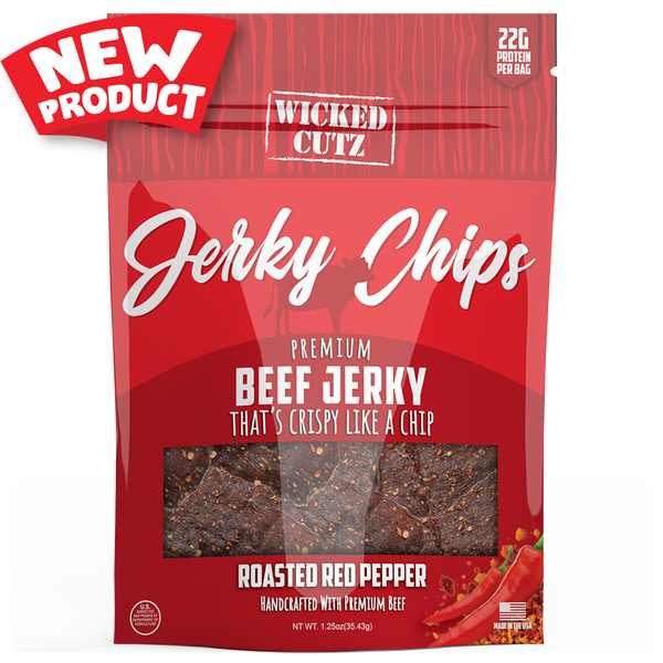 Wicked Cutz Jerky Chips 8pk