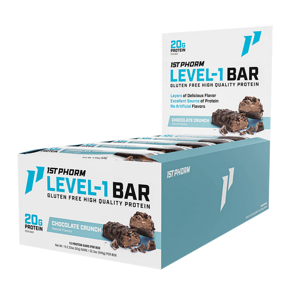 1st Phorm Level-1 Bars 15ct - Nutrition Faktory 