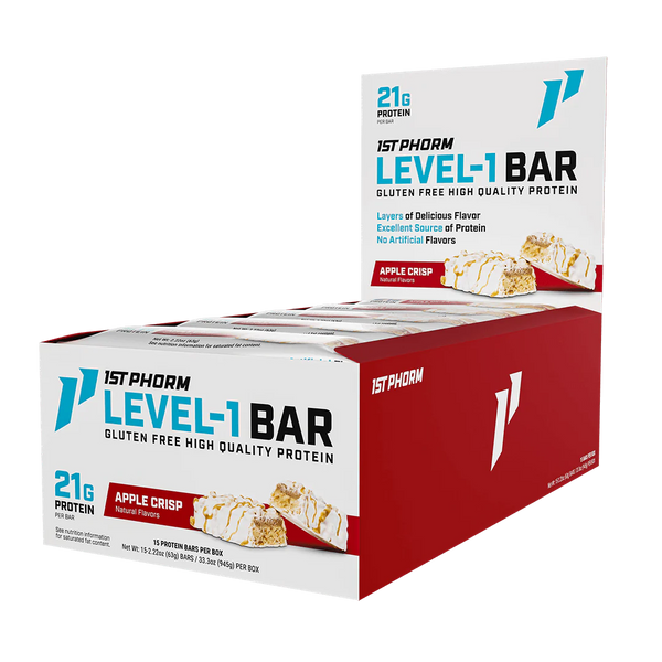 1st Phorm Level-1 Bars 15ct - Nutrition Faktory 