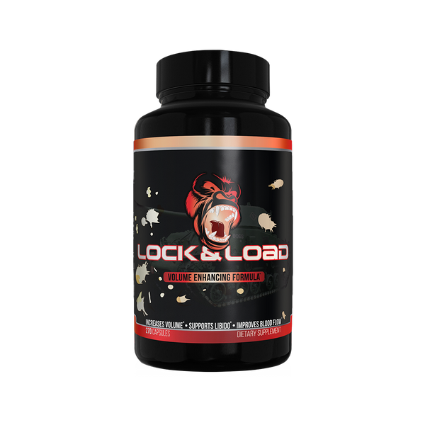 Lock and Load 270 caps, Volume enhancing formula from Gorilla mind, increases volume, supports libido, improves blood flow