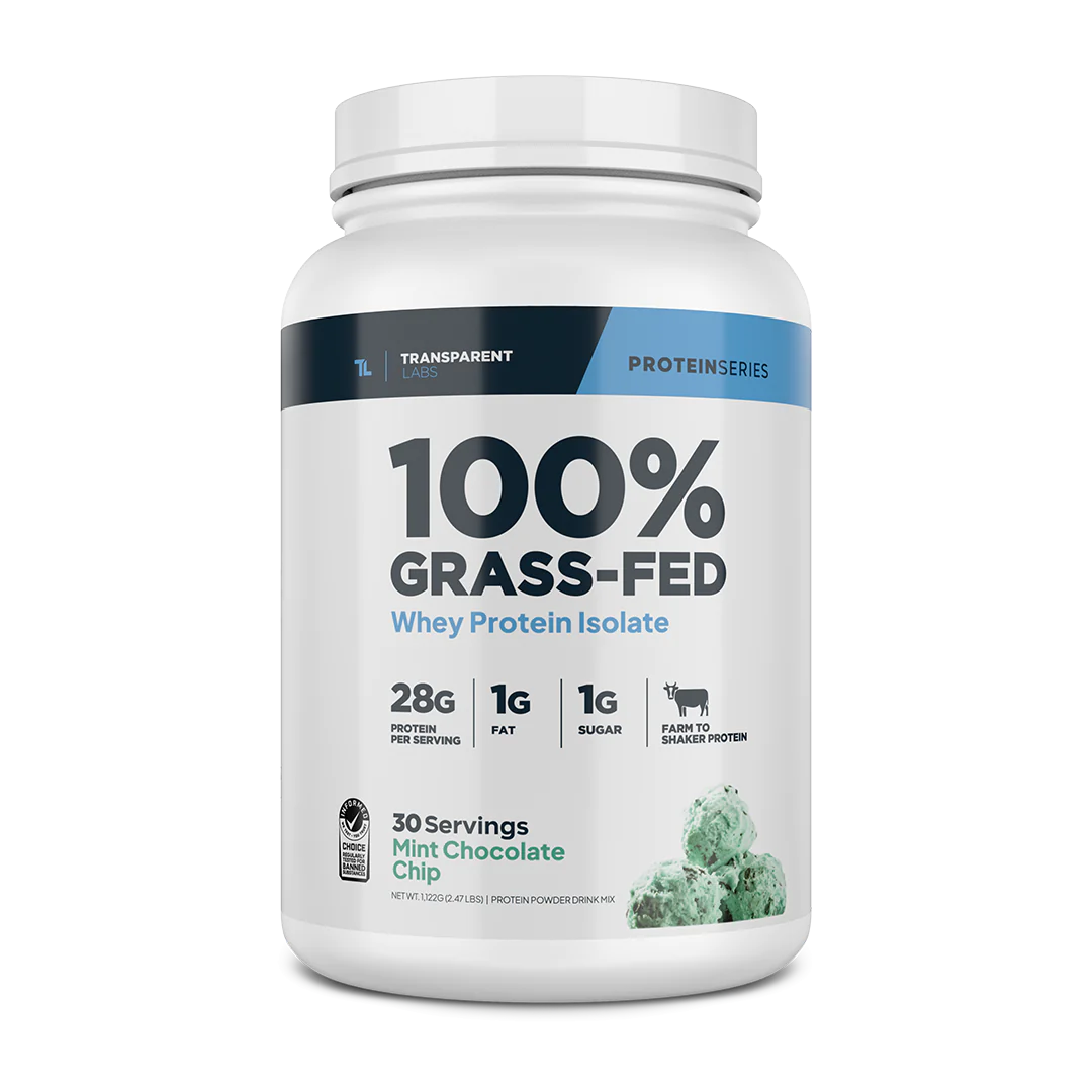 Transparent Labs Grass-Fed Whey Protein Isolate – Nutrition Faktory