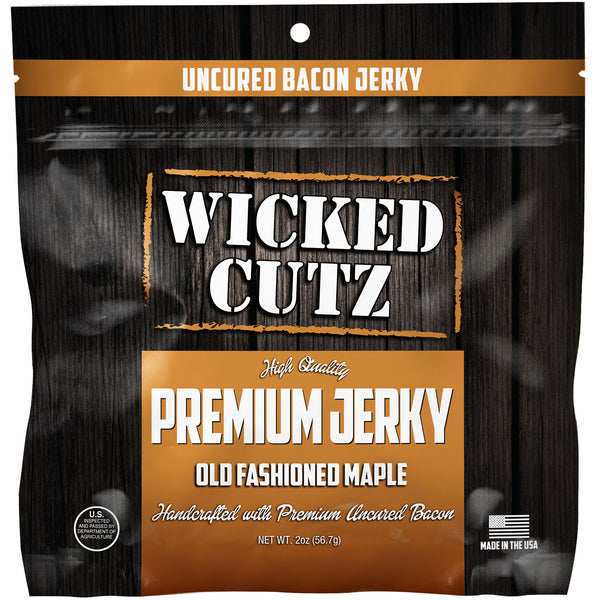 Wicked Cutz Bacon Jerky 8pk
