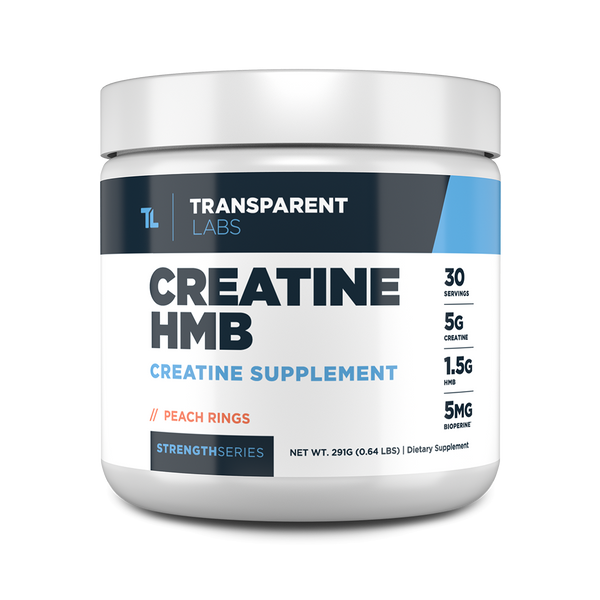 Peach Rings Creatine HMB Creatine Supplement 30srv from Transparent Labs Strength Series