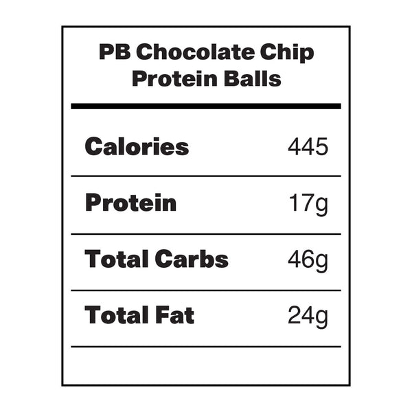 NF Foods Peanut Butter Chocolate Chip Protein Balls 3ct