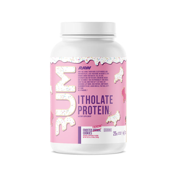 Raw CBUM Protein - Itholate 25srv. Frosted Frenchie Cookies Flavor