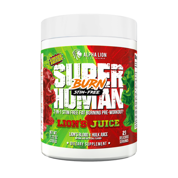 Alpha Lion SuperHuman Burn (Stim- Free) 50srv