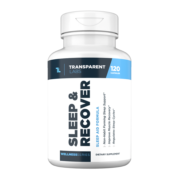 Transparent Labs Sleep & Recover 120Caps, sleep aid formula