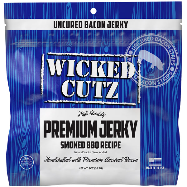 Wicked Cutz Bacon Jerky 8pk