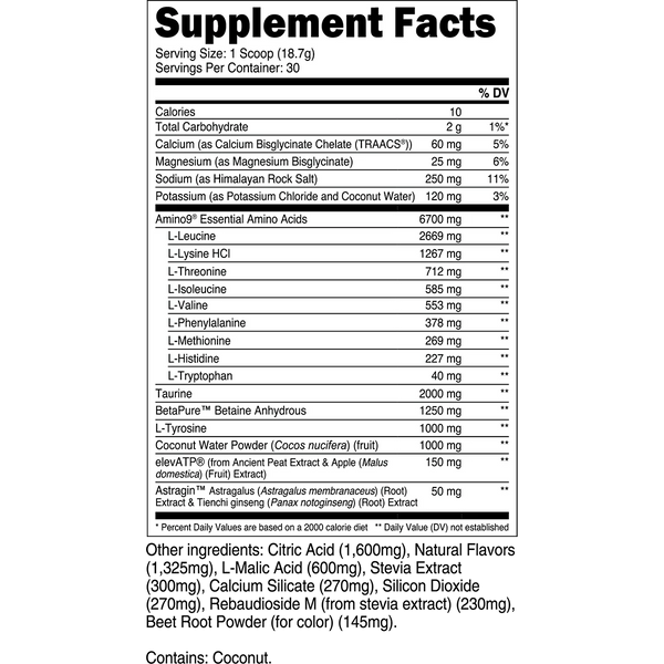 Transparent Labs Intra 30srv - Nutrition Faktory 