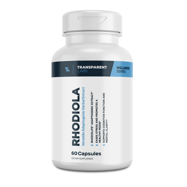 Transparent Labs Rhodiola Rosea 60Caps, versatile adaptogenic herbal extract