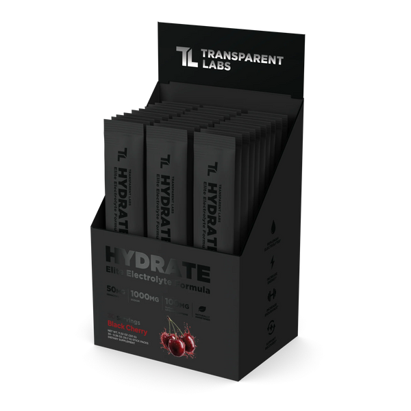 Transparent Labs Hydrate Black Stick Packs 30ct