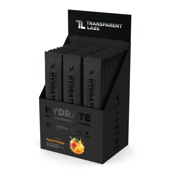 Transparent Labs Hydrate Black Stick Packs 30ct