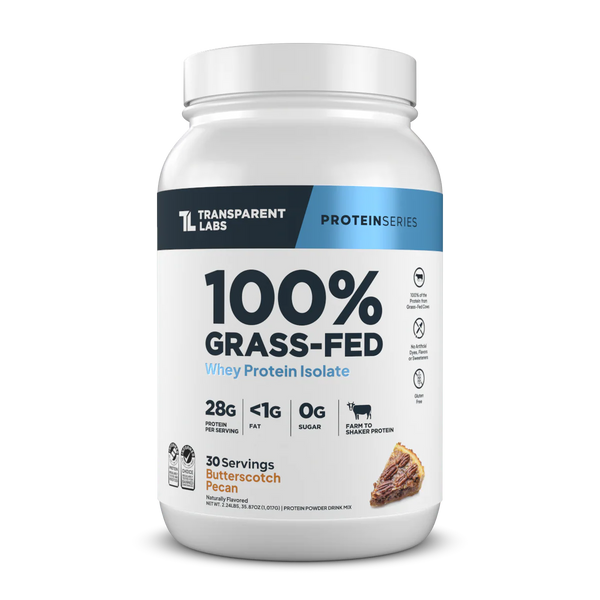 Transparent Labs Grass Fed Isolate 30srv - Nutrition Faktory 