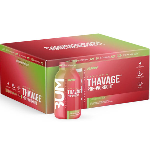 Raw CBUM Thavage RTD 12ct - Nutrition Faktory 