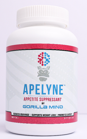 Gorilla Mind Apelyne 240Caps appetite suppressant helps reduce cravings, supports weight loss, promotes satiety