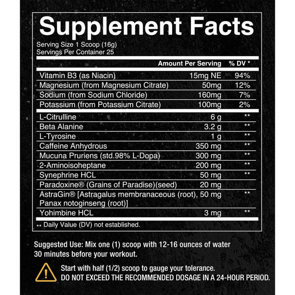 Condemned Labz Convict 25srv - Nutrition Faktory 