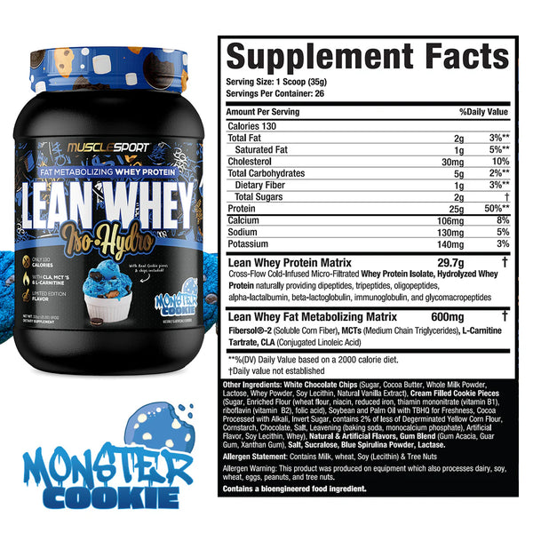 MuscleSport Lean Whey Iso-Hydro 2lb