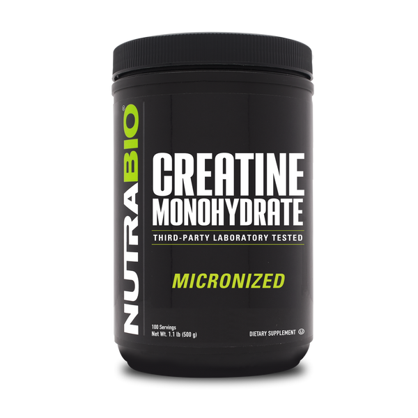NutraBio Creatine Monohydrate Powder - 500g