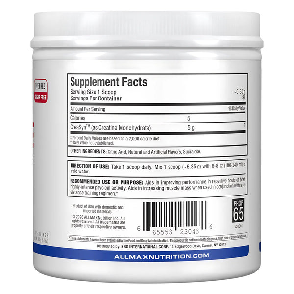 Allmax Flavored Creatine 30srv