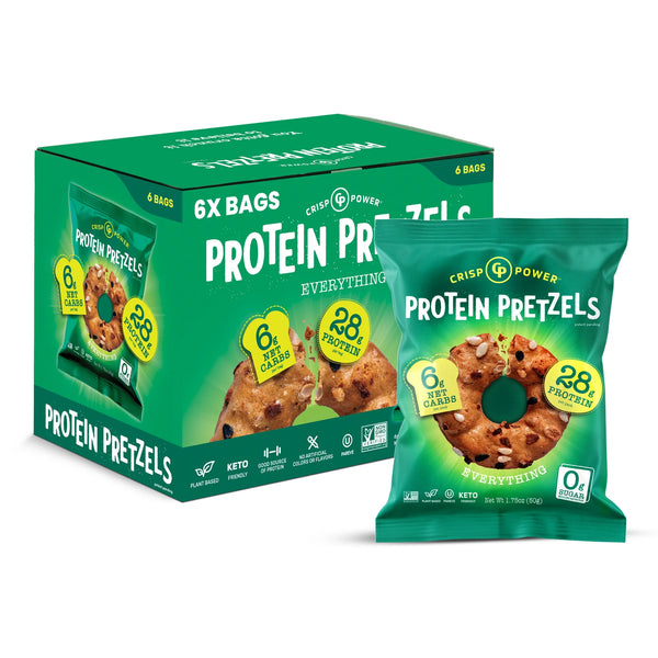 Crisp Power Protein Pretzels single - Nutrition Faktory 