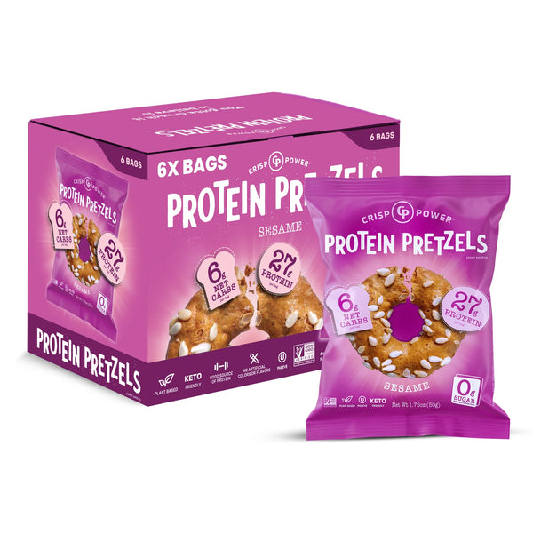 Crisp Power Protein Pretzels single - Nutrition Faktory 