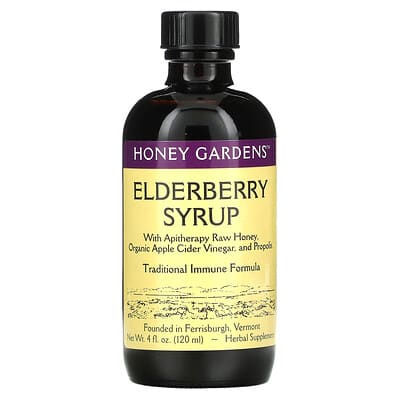 Honey Gardens Elderberry Syrup 4oz