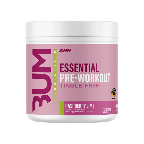 Raw Essential Pre-Workout Tingle-Free 30srv - Nutrition Faktory 