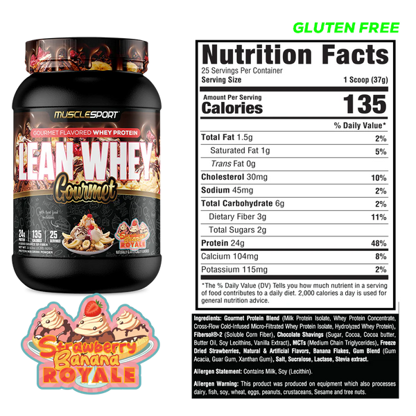 MuscleSport Lean Whey Gourmet 2lb