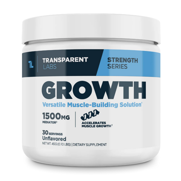 Transparent Labs Growth Powder 30srv versatile muscle-building solution*