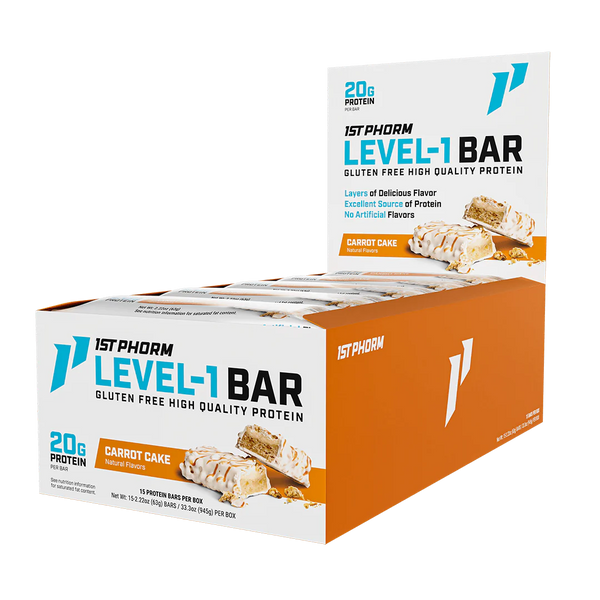 1st Phorm Level-1 Bars 15ct - Nutrition Faktory 