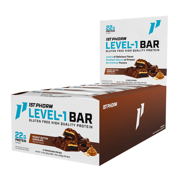 1st Phorm Level-1 Bars 15ct - Nutrition Faktory 