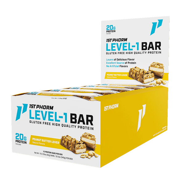 1st Phorm Level-1 Bars 15ct - Nutrition Faktory 